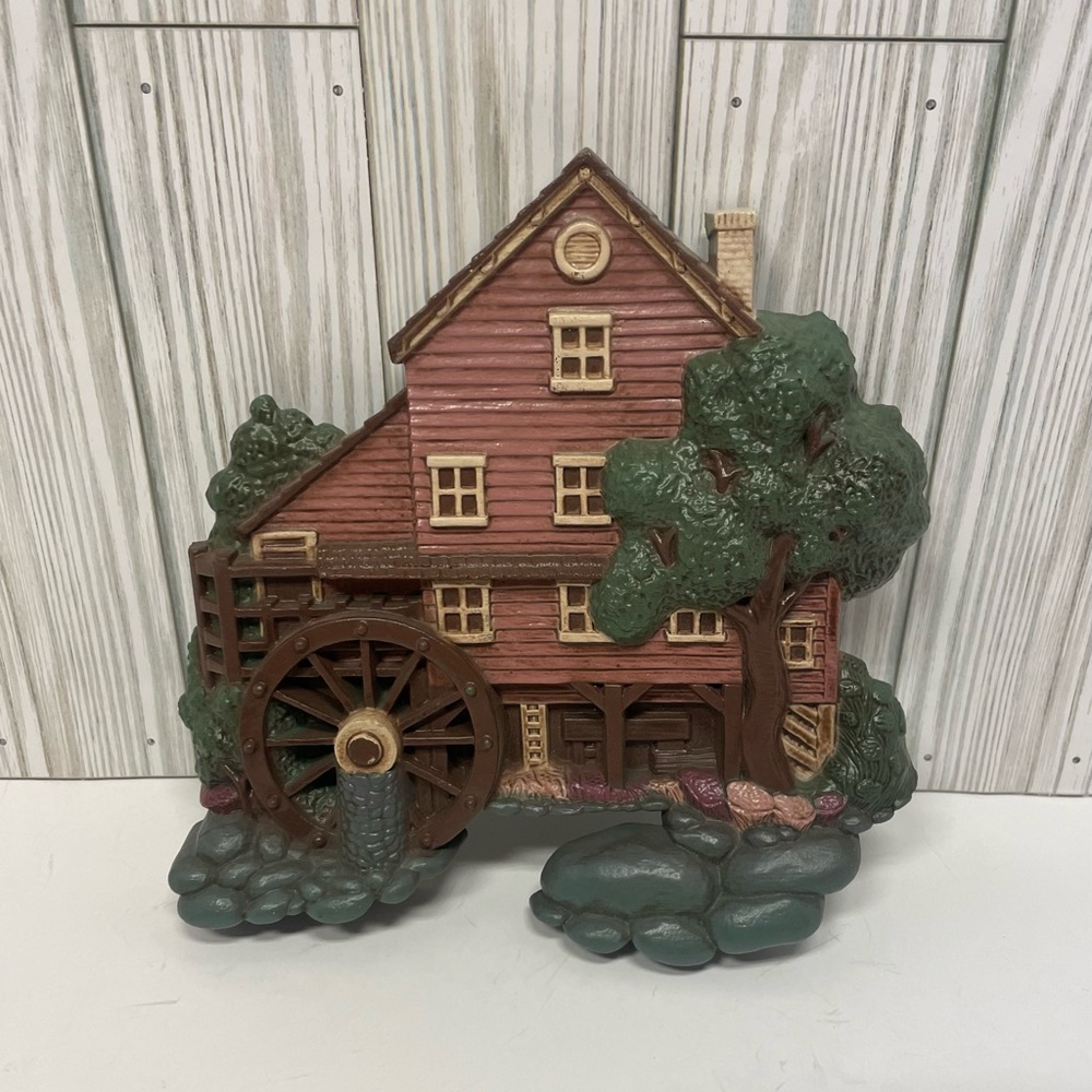 Vintage Rustic Watermill Burwood Wall Decor